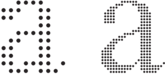 This picture shows print resolution examples.