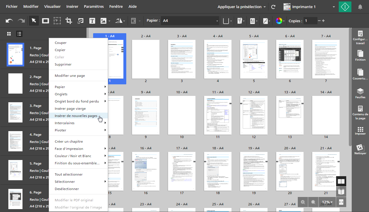 Insertion de nouvelles pages